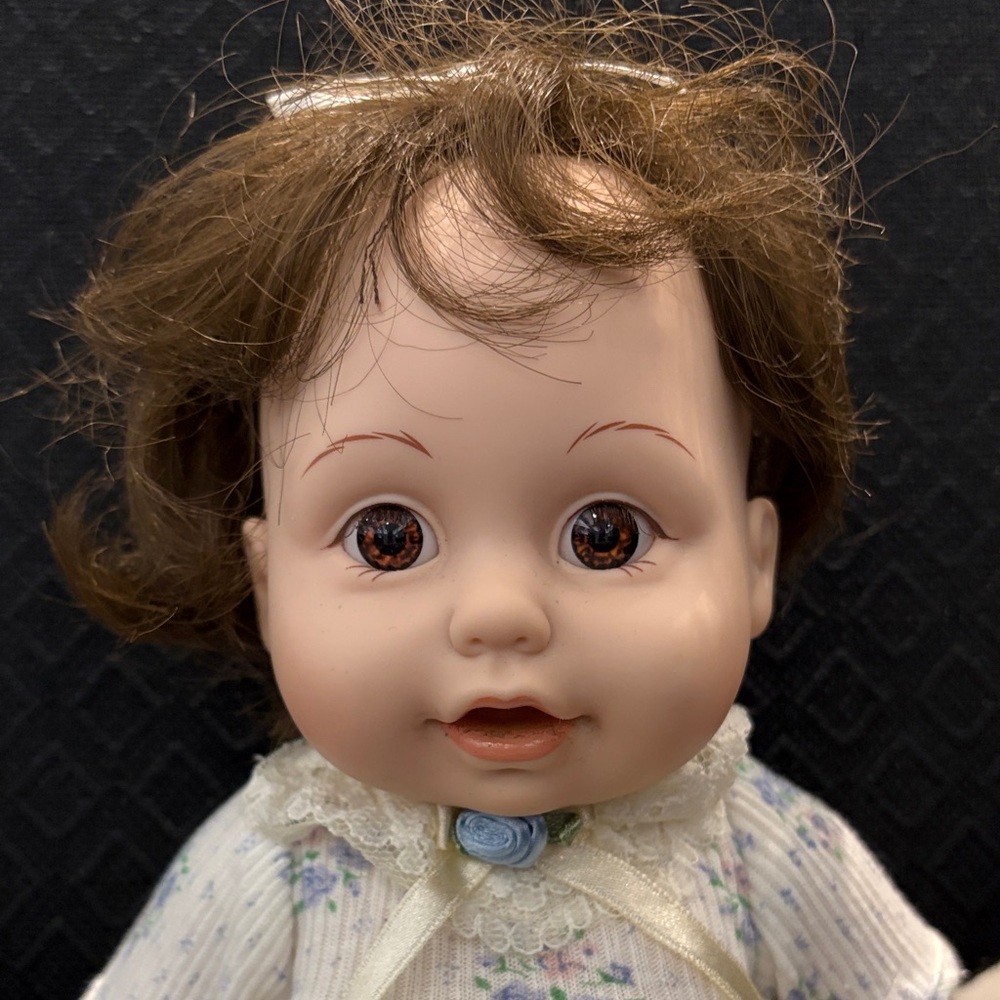Adorable Baby Doll with Brown Hair